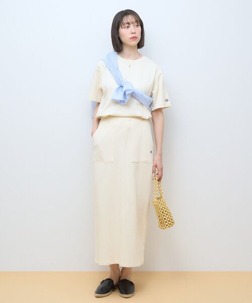 DISCUS（ディスカス）の「Discus 加工裏毛ナロースカート（スカート・レディース・アイボリー/その他6/チャコールグレー/ブルー/ピンク・L/M）」の6枚目の写真