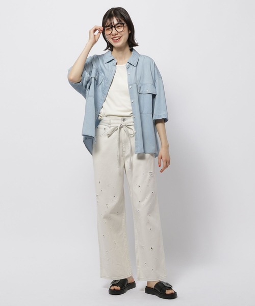 ニコアンド　アソートデニムポケットシャツ niko and ｜アソートデニムポケットシャツ | Rakuten Fashion