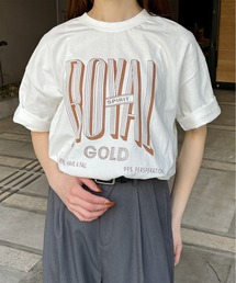 LE MORE | "ROYAL GOLD" ロゴTシャツ(Tシャツ/カットソー)