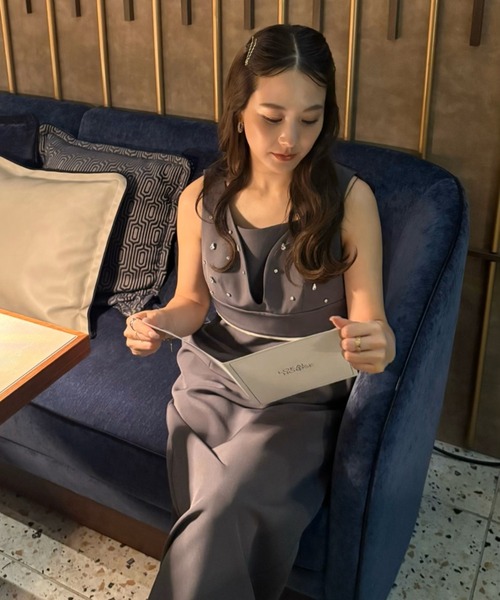 シズクビジュービスチェドレス / shizuku bijou bustier dress