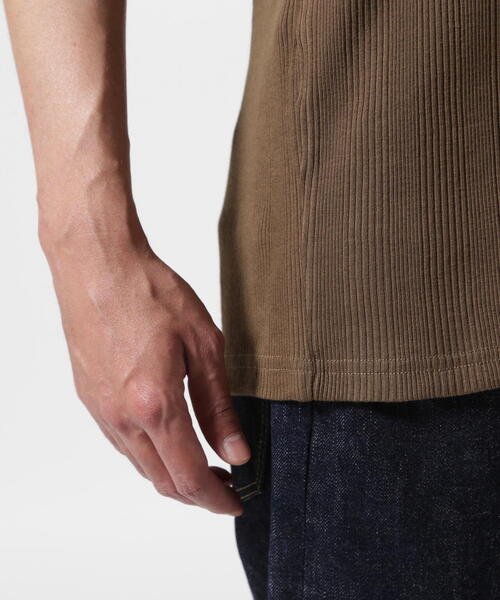 AVIREX（アヴィレックス）の「RANDOM RIB TANK TOP / ランダムリブ タンクトップ / AVIREX / アヴィレックス（タンクトップ・メンズ・ホワイト/ブラック/オリーブ系・M/L/XL）」の13枚目の写真