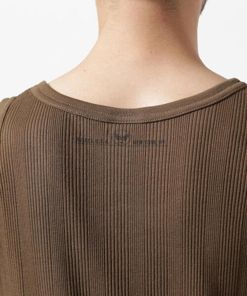 AVIREX（アヴィレックス）の「RANDOM RIB TANK TOP / ランダムリブ タンクトップ / AVIREX / アヴィレックス（タンクトップ・メンズ・ホワイト/ブラック/オリーブ系・M/L/XL）」の14枚目の写真
