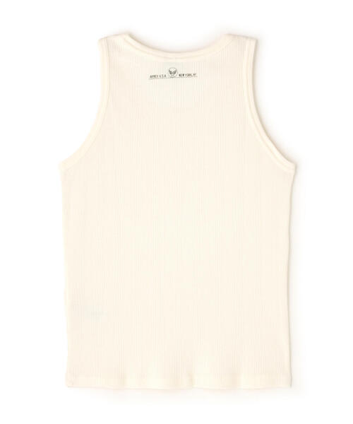 AVIREX（アヴィレックス）の「RANDOM RIB TANK TOP / ランダムリブ タンクトップ / AVIREX / アヴィレックス（タンクトップ・メンズ・ホワイト/ブラック/オリーブ系・M/L/XL）」の5枚目の写真