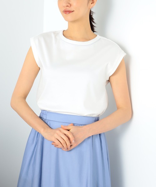 GALLORIA(ギャローリア)の「【キレメクシリーズ】衿ラメプルオーバー(Tシャツ/カットソー・レディース・ブラック/ロイヤルブルー/オフホワイト・LL/S/M/L)」の2枚目の写真