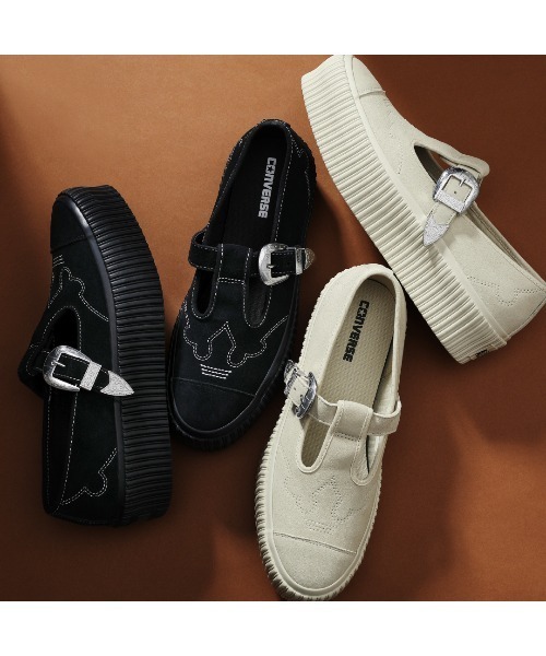 CONVERSE ALL STAR(コンバースオールスター)の「ALL STAR LIFTD RIBTAPE T-STRAP WT OX / オールスター リフテッド リブテープ Tストラップ WT OX(スニーカー・メンズ・ブラック・9.5/9/8.5/8/7.5/7/6.5/5.5/5/4.5/3/3.5/4/10.5/11.5)」の4枚目の写真