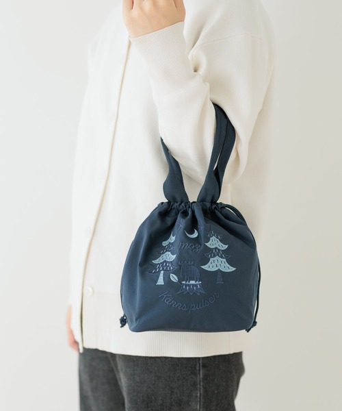 moz(モズ)の「moz モズ 刺繍トート M(トートバッグ・レディース・ネイビー/レッド/ブラック・FREE)」の2枚目の写真