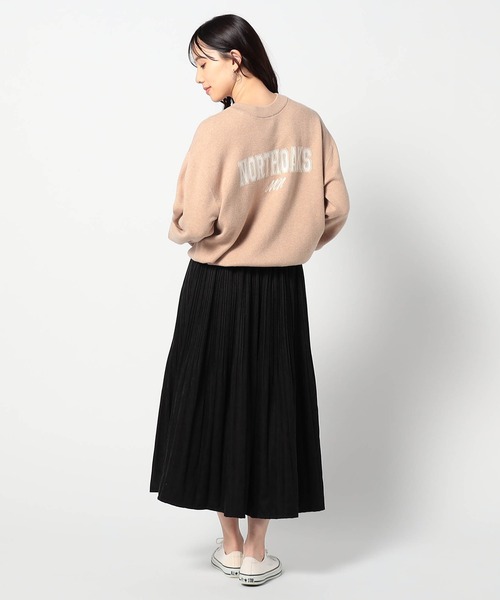 Grand PARK（グランドパーク）の「ミジンコール プリーツスカート（スカート・レディース・グレー/ブラック/カーキ/マスタード/レンガ・FREE）」の12枚目の写真