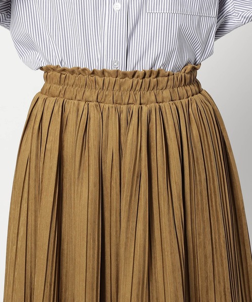 Grand PARK（グランドパーク）の「ミジンコール プリーツスカート（スカート・レディース・グレー/ブラック/カーキ/マスタード/レンガ・FREE）」の15枚目の写真