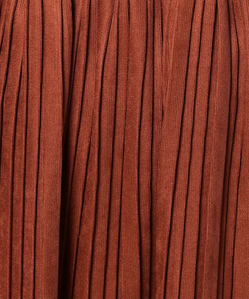 Grand PARK（グランドパーク）の「ミジンコール プリーツスカート（スカート・レディース・グレー/ブラック/カーキ/マスタード/レンガ・FREE）」の18枚目の写真