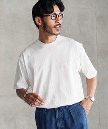 jiggys shop（ジギーズショップ）の「タックインスタイル テーパードシルエット ドライタッチ クルーネック 半袖Tシャツ カットソー（Tシャツ/カットソー・メンズ）」