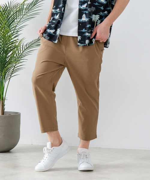 Blue Standard (ブルースタンダード)の「【Blue Standard:ブルースタンダード】スーパーストレッチイージークロップドパンツ 7分丈 イージーケア 接触冷感 ウエストゴム UVカット ジップレス(その他パンツ・メンズ・ベージュ/ネイビー/ブラック/チャコールグレー・MEDIUM/LARGE/X-LARGE)」の3枚目の写真
