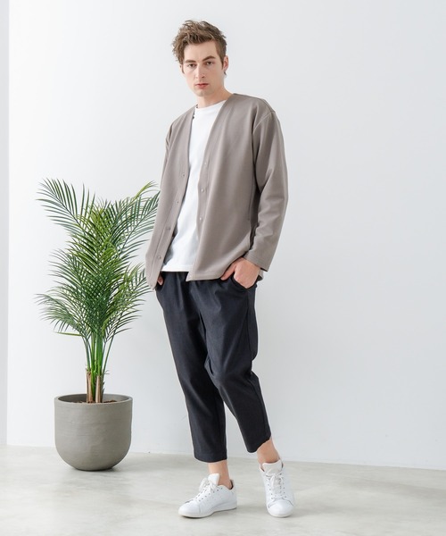 Blue Standard (ブルースタンダード)の「【Blue Standard:ブルースタンダード】スーパーストレッチイージークロップドパンツ 7分丈 イージーケア 接触冷感 ウエストゴム UVカット ジップレス(その他パンツ・メンズ・ベージュ/ネイビー/ブラック/チャコールグレー・MEDIUM/LARGE/X-LARGE)」の9枚目の写真