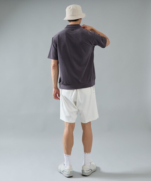 JUN&ROPE'(ジュンアンドロペ)の「【NOIR】マイクロパイル半袖スキッパーシャツ(Tシャツ/カットソー・メンズ・チャコールグレー/ブラック/ホワイト・L/M/XL)」の13枚目の写真
