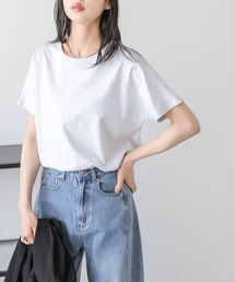 【日本製】ラウンドヘムカットソー