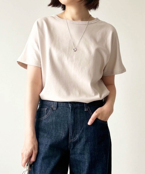 tシャツ ラウンドヘムカットソープルオーバー レディース 楽天市場】ゆったり Tシャツ ビッグTシャツ レディース ラウンド