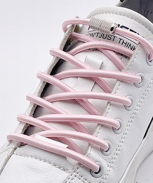 florist（フローリスト）の「【結ばない靴紐】ネジ式メタリックストレッチ靴ひも2本セット（1足分）（シューズ小物/雑貨・レディース・オフホワイト/グレー/ブルー/ブラック系2/ライトブルー/ブルーグレー/イエロー系その他/ホワイト/ピンク/レッド/グリーン/ブラウン/モスグリーン/ブラック系1/ベージュ/イエロー/マスタード/オレンジ/ネイビー/ダークグレー・ONESIZE）」の18枚目の写真