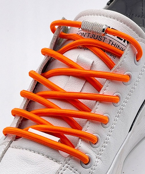 florist（フローリスト）の「【結ばない靴紐】ネジ式メタリックストレッチ靴ひも2本セット（1足分）（シューズ小物/雑貨・レディース・オフホワイト/グレー/ブルー/ブラック系2/ライトブルー/ブルーグレー/イエロー系その他/ホワイト/ピンク/レッド/グリーン/ブラウン/モスグリーン/ブラック系1/ベージュ/イエロー/マスタード/オレンジ/ネイビー/ダークグレー・ONESIZE）」の20枚目の写真