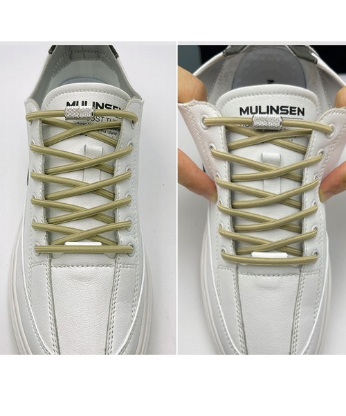 florist（フローリスト）の「【結ばない靴紐】ネジ式メタリックストレッチ靴ひも2本セット（1足分）（シューズ小物/雑貨・レディース・オフホワイト/グレー/ブルー/ブラック系2/ライトブルー/ブルーグレー/イエロー系その他/ホワイト/ピンク/レッド/グリーン/ブラウン/モスグリーン/ブラック系1/ベージュ/イエロー/マスタード/オレンジ/ネイビー/ダークグレー・ONESIZE）」の21枚目の写真