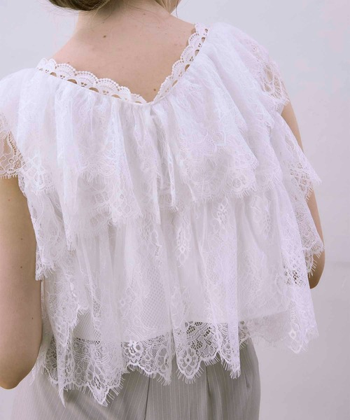 値下げJNHearts レースブラウス Lace Fluffily blouse 値下げJNHearts