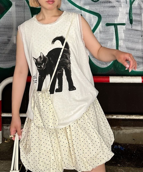tシャツ にゃーBIGタンク レディース にゃーBIGタンク（Tシャツ/カットソー）｜Alley Tokyo（アリー