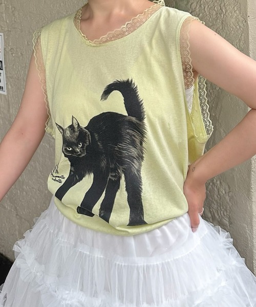 tシャツ にゃーBIGタンク レディース にゃーBIGタンク（Tシャツ/カットソー）｜Alley Tokyo（アリー