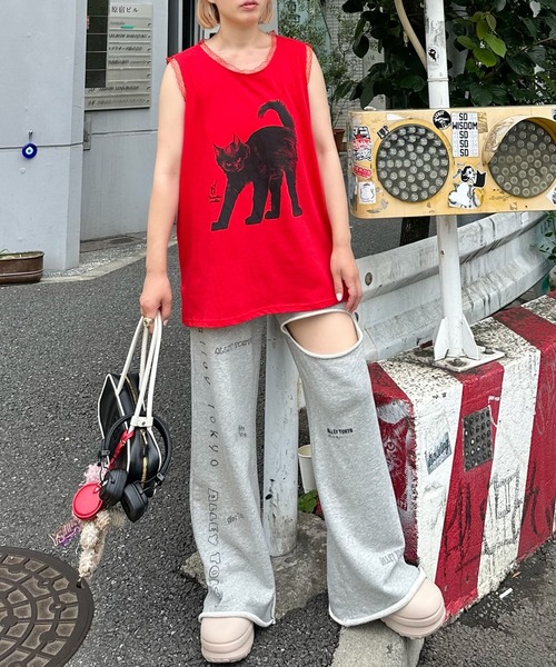 tシャツ にゃーBIGタンク レディース にゃーBIGタンク（Tシャツ/カットソー）｜Alley Tokyo（アリー