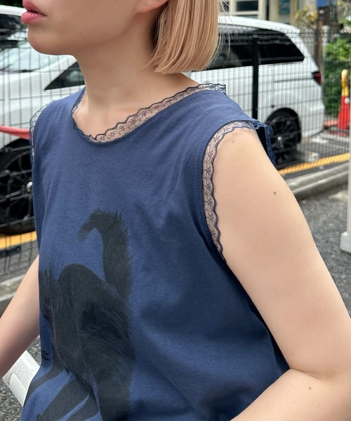 にゃーBIGタンク（Tシャツ/カットソー）｜Alley Tokyo（アリー