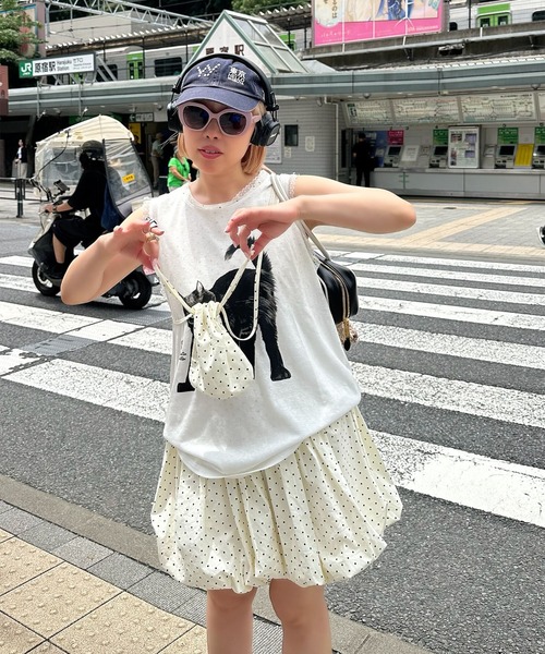 にゃーBIGタンク（Tシャツ/カットソー）｜Alley Tokyo（アリー