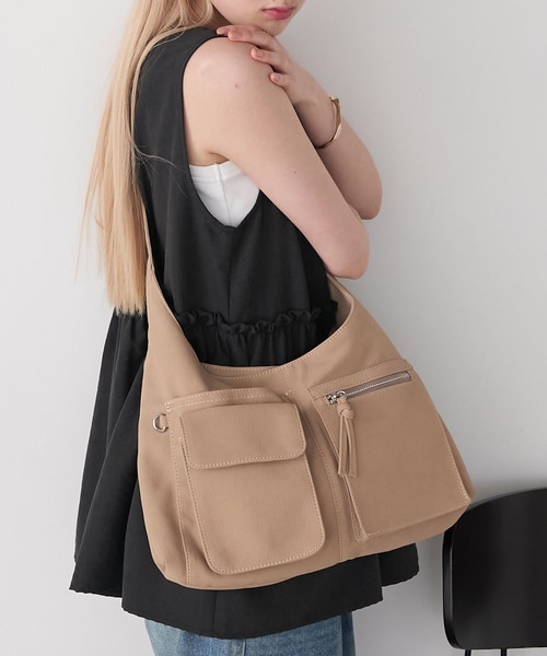 【forksy.】ビッグアウトポケットワンショルダーバッグ