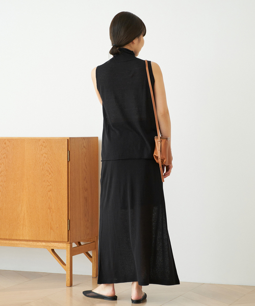 セール】silk/linen long スカート（スカート）｜Plage