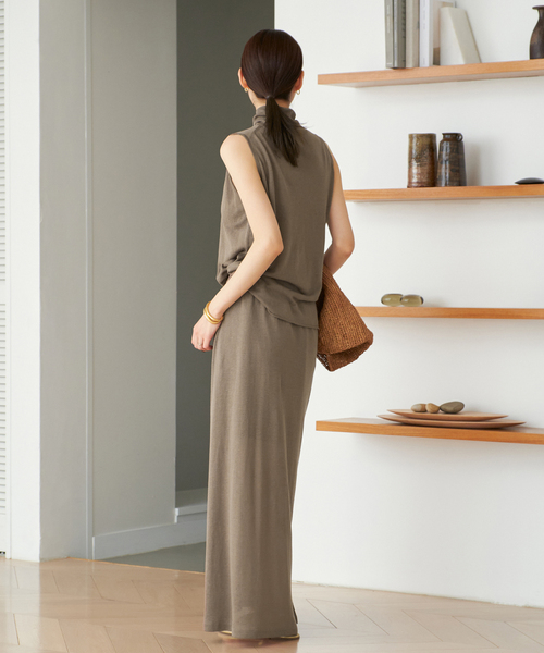 セール】silk/linen long スカート（スカート）｜Plage