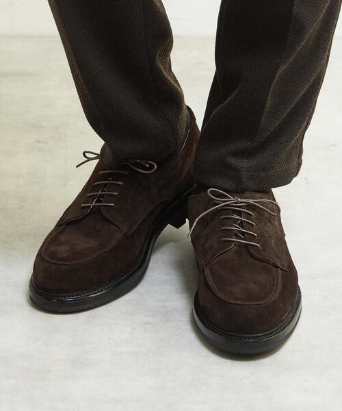 MEN'S MELROSE(メンズメルローズ)の「ラウンドUチップレザーシューズ(ドレスシューズ・メンズ・ブラック/ブラウン/ブラック系その他・26.0cm/27.0cm/25.0cm)」の1枚目の写真