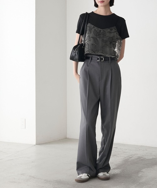 forksy.】チュールフラワー刺繍キャミビスチェ forksy.│MONO-MART