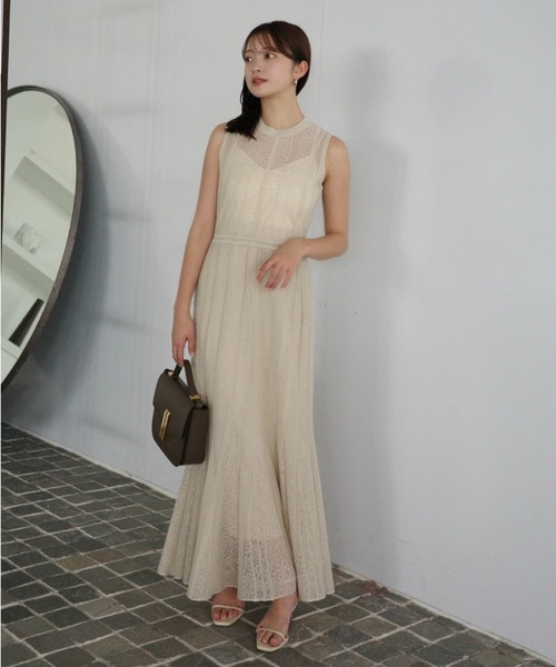 レーシーニットワンピース（ワンピース）｜anuans（アニュアンス）の