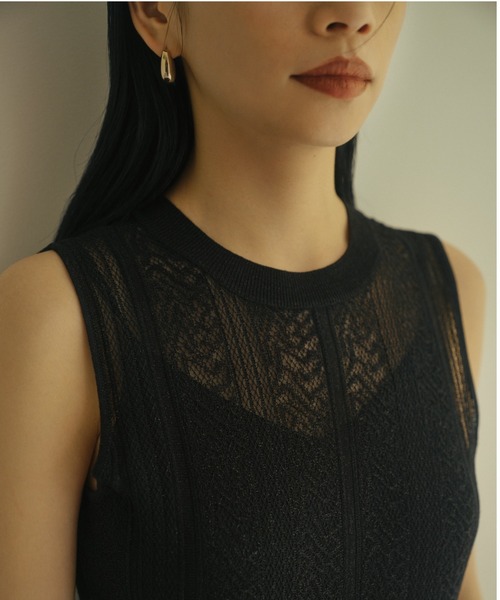 レーシーニットワンピース（ワンピース）｜anuans（アニュアンス）の