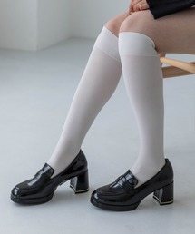 EVOL（イーボル）の「【晴雨兼用・ふかふか】ストームラウンド6.5cmコインローファー IZ5785（レインシューズ）」