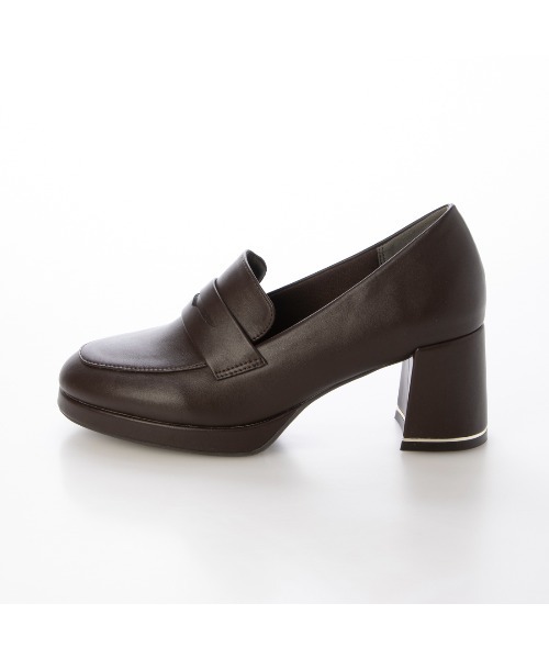 EVOL(イーボル)の「【晴雨兼用・ふかふか】ストームラウンド6.5cmコインローファー IZ5785(レインシューズ・レディース・ブラウン/ブラック/ブラック系その他・22.0cm/22.5cm/23.0cm/23.5cm/24.0cm/24.5cm)」の18枚目の写真