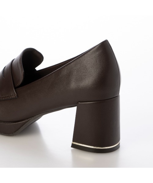 EVOL(イーボル)の「【晴雨兼用・ふかふか】ストームラウンド6.5cmコインローファー IZ5785(レインシューズ・レディース・ブラウン/ブラック/ブラック系その他・22.0cm/22.5cm/23.0cm/23.5cm/24.0cm/24.5cm)」の21枚目の写真