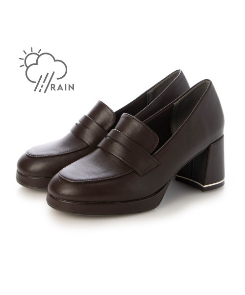 EVOL(イーボル)の「【晴雨兼用・ふかふか】ストームラウンド6.5cmコインローファー IZ5785(レインシューズ・レディース・ブラウン/ブラック/ブラック系その他・22.0cm/22.5cm/23.0cm/23.5cm/24.0cm/24.5cm)」の17枚目の写真