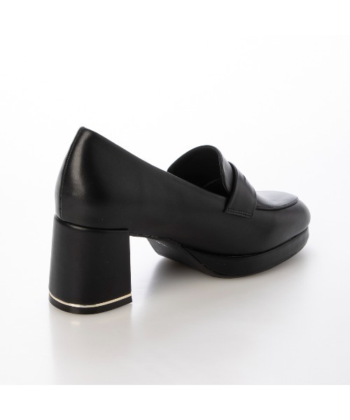 EVOL(イーボル)の「【晴雨兼用・ふかふか】ストームラウンド6.5cmコインローファー IZ5785(レインシューズ・レディース・ブラウン/ブラック/ブラック系その他・22.0cm/22.5cm/23.0cm/23.5cm/24.0cm/24.5cm)」の9枚目の写真