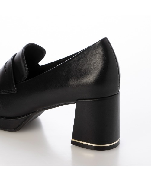 EVOL(イーボル)の「【晴雨兼用・ふかふか】ストームラウンド6.5cmコインローファー IZ5785(レインシューズ・レディース・ブラウン/ブラック/ブラック系その他・22.0cm/22.5cm/23.0cm/23.5cm/24.0cm/24.5cm)」の11枚目の写真