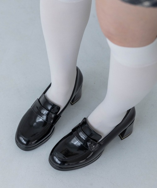 EVOL(イーボル)の「【晴雨兼用・ふかふか】ストームラウンド6.5cmコインローファー IZ5785(レインシューズ・レディース・ブラウン/ブラック/ブラック系その他・22.0cm/22.5cm/23.0cm/23.5cm/24.0cm/24.5cm)」の22枚目の写真