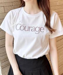 INGNI | リボン付ラメ刺繍ロゴTシャツ(Tシャツ/カットソー)