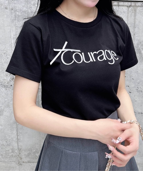INGNI（イング）の「リボン付ラメ刺繍ロゴTシャツ（Tシャツ/カットソー・レディース・ブラック系1/ピンク系その他7/ホワイト系その他4/サックスブルー系6/ホワイト系その他5・M）」の16枚目の写真