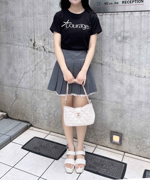 INGNI（イング）の「リボン付ラメ刺繍ロゴTシャツ（Tシャツ/カットソー・レディース・ブラック系1/ピンク系その他7/ホワイト系その他4/サックスブルー系6/ホワイト系その他5・M）」の20枚目の写真