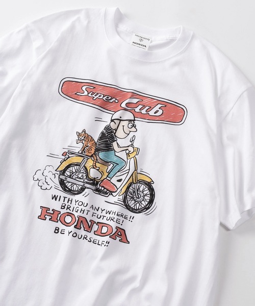 make a ray!(メイク ア レイ!)の「【89】【HONDA/ホンダ】アソートプリント クルーネック 半袖Tシャツ(Tシャツ/カットソー・メンズ・ホワイト系1/ホワイト系2/ホワイト系3/ホワイト系4/ホワイト系5/ホワイト系6/グレー系1/グレー系2/グレー系3/グレー系4/グレー系5/グレー系6・M/L/XL)」の6枚目の写真