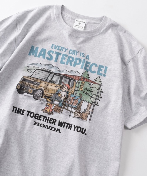 make a ray!(メイク ア レイ!)の「【89】【HONDA/ホンダ】アソートプリント クルーネック 半袖Tシャツ(Tシャツ/カットソー・メンズ・ホワイト系1/ホワイト系2/ホワイト系3/ホワイト系4/ホワイト系5/ホワイト系6/グレー系1/グレー系2/グレー系3/グレー系4/グレー系5/グレー系6・M/L/XL)」の7枚目の写真