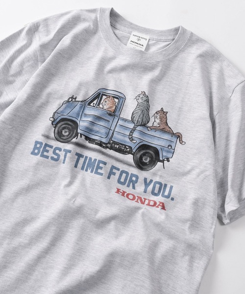 make a ray!(メイク ア レイ!)の「【89】【HONDA/ホンダ】アソートプリント クルーネック 半袖Tシャツ(Tシャツ/カットソー・メンズ・ホワイト系1/ホワイト系2/ホワイト系3/ホワイト系4/ホワイト系5/ホワイト系6/グレー系1/グレー系2/グレー系3/グレー系4/グレー系5/グレー系6・M/L/XL)」の8枚目の写真