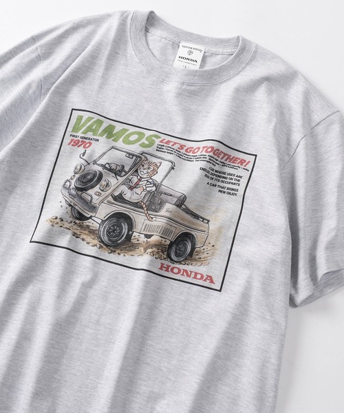 make a ray!(メイク ア レイ!)の「【89】【HONDA/ホンダ】アソートプリント クルーネック 半袖Tシャツ(Tシャツ/カットソー・メンズ・ホワイト系1/ホワイト系2/ホワイト系3/ホワイト系4/ホワイト系5/ホワイト系6/グレー系1/グレー系2/グレー系3/グレー系4/グレー系5/グレー系6・M/L/XL)」の10枚目の写真