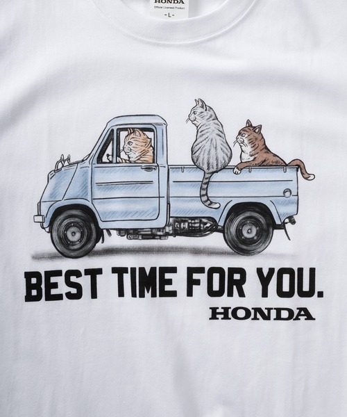 make a ray!(メイク ア レイ!)の「【89】【HONDA/ホンダ】アソートプリント クルーネック 半袖Tシャツ(Tシャツ/カットソー・メンズ・ホワイト系1/ホワイト系2/ホワイト系3/ホワイト系4/ホワイト系5/ホワイト系6/グレー系1/グレー系2/グレー系3/グレー系4/グレー系5/グレー系6・M/L/XL)」の19枚目の写真